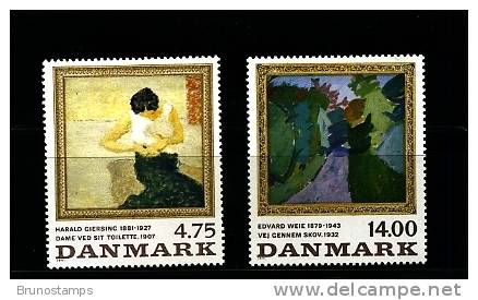 DENMARK/DANMARK - 1991  PAINTINGS  SET  MINT NH - Unused Stamps