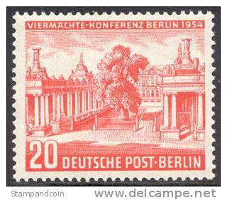 Germany Berlin 9N103 Mint Hinged From 1954 - Unused Stamps