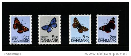 DENMARK/DANMARK - 1993  BUTTERFLIES  SET   MINT NH - Unused Stamps