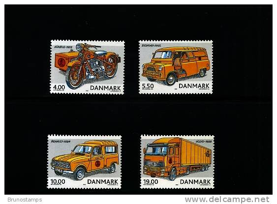 DENMARK/DANMARK - 2002  POSTAL VEHICLES  SET   MINT NH - Ongebruikt