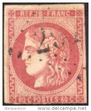 France #48 Used 80c Ceres Of 1870 - 1871-1875 Cérès