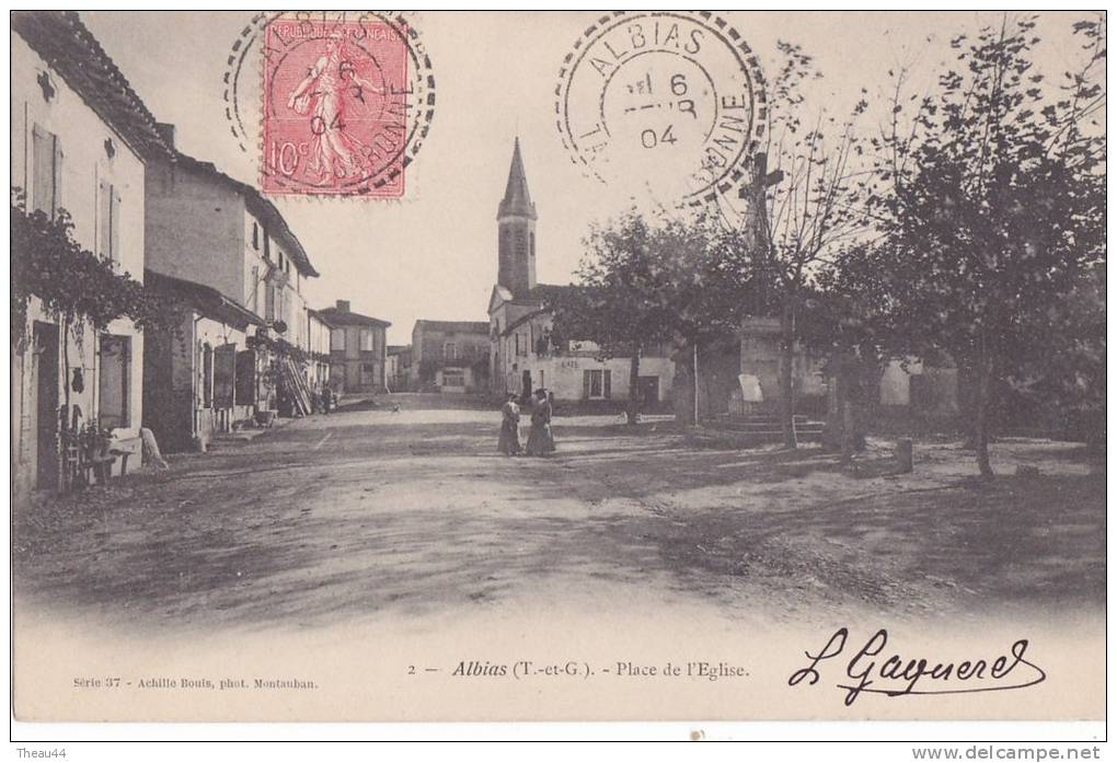 ¤¤  -  2   -   ALBIAS    -    Place De L'Eglise    -  ¤¤ - Albias