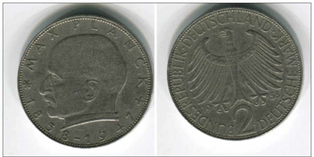 [9503] Allemagne : 2 Mark 1958G - 2 Mark