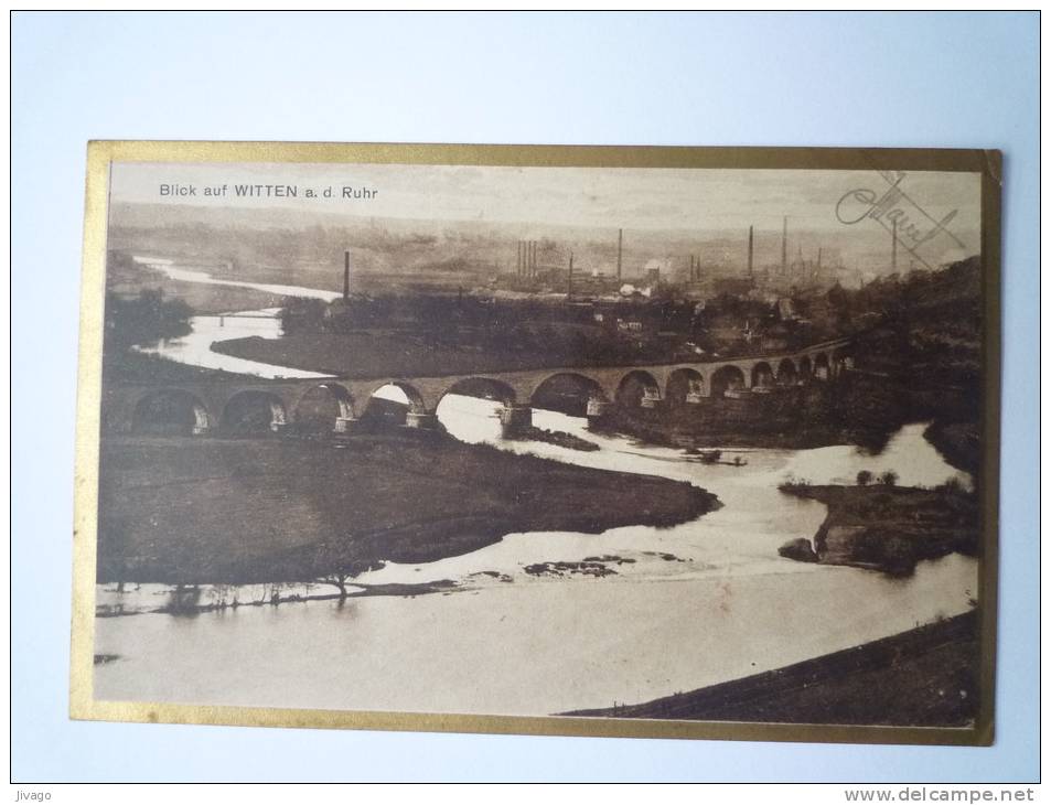 Blick Aus  WITTEN  A.d.  RUHR   -  Jolie Carte Artistique Sépia - Witten