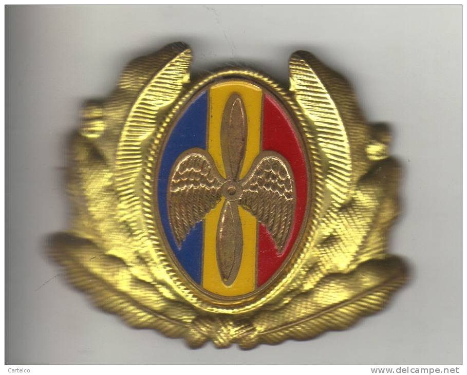 Romania - Republic - Military Cap Badge - Aviation - NCO - Airforce