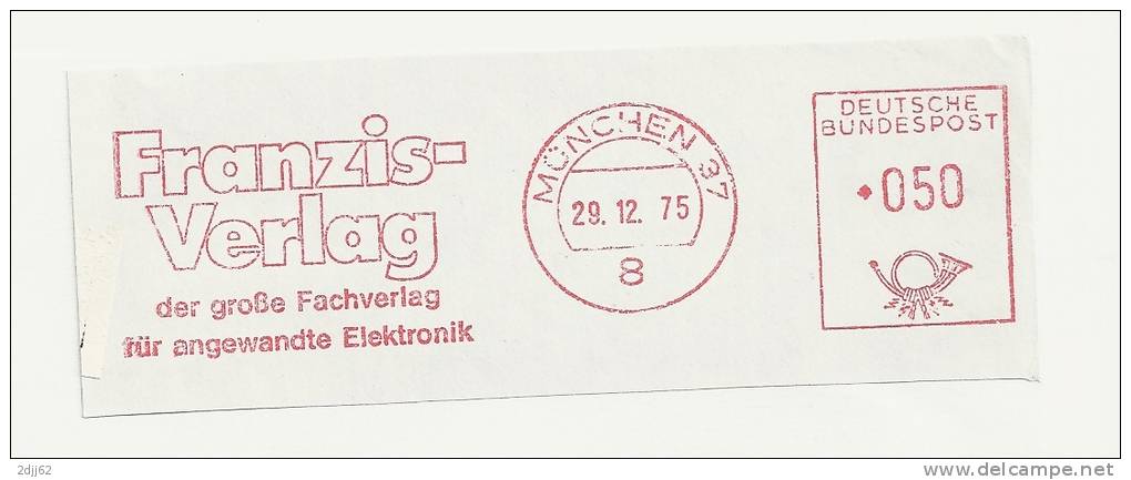 Electronique, édition, Münich - EMA Francotyp - Fragment 12 X 4,5 Cm   (H811) - Fisica