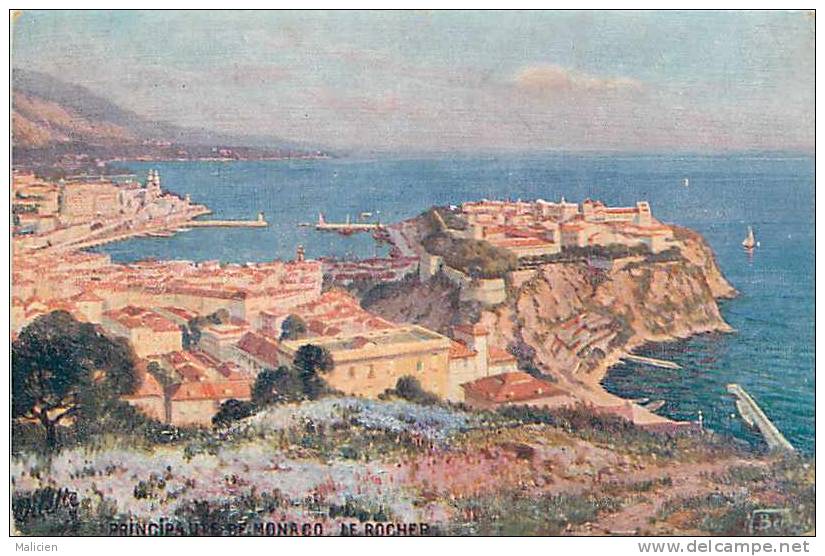 Alpes  Maritimes  - Ref B538- Illustrateur Tuck Raphael  -monaco -monte Carlo - Le Rocher  - Carte Bon Etat - - Tuck, Raphael