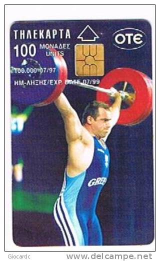 GRECIA (GREECE) - OTE (CHIP)  - 1997 OLYMPICS: DIMAS                - USED - RIF. 5942 - Olympische Spiele