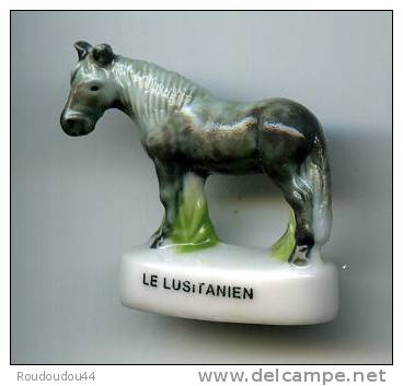 FEVES - FEVE -  CHEVAL - LE LUSITANIEN - Dieren