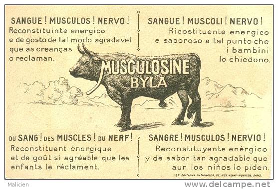 Lessieux  Illustrateur - Ref 55-publicité Musculosine Byla - Maroc - Carte Bon Etat - - Lessieux