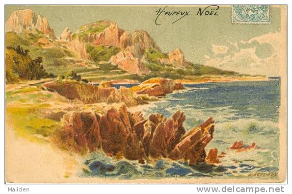 Lessieux  Illustrateur - Ref 03- Corniche De L Esterel - Antheor - Carte Bon Etat - - Lessieux