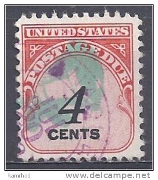 USA 1959 Postage Due - 4c Red FU - Strafport