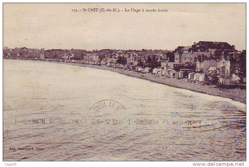 22 Saint Cast - La Plage à Marée Haute - Saint-Cast-le-Guildo