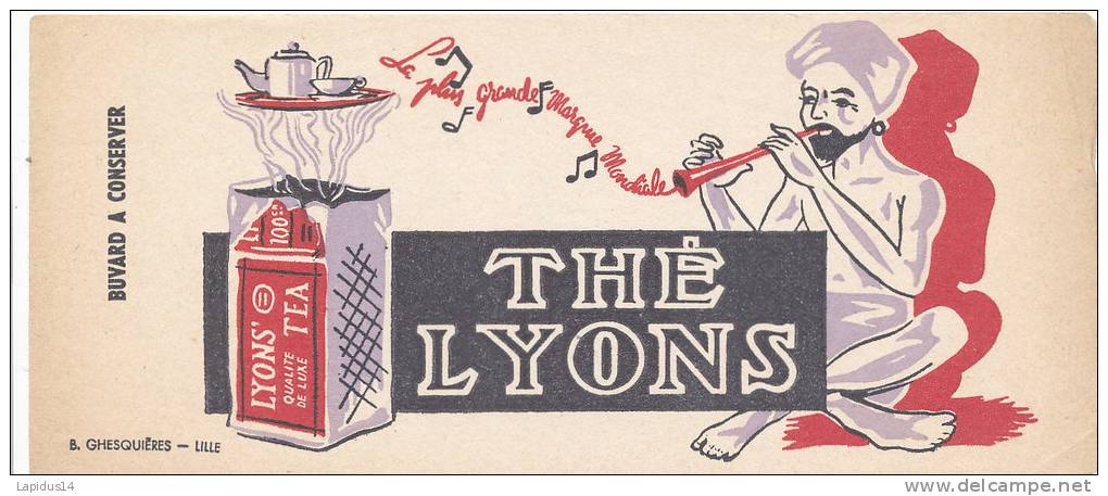 BU 782 /BUVARD      THE  LYONS - Café & Té