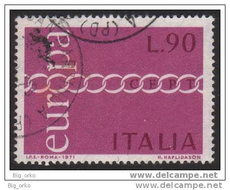 Italia - Europa Unita: £ 90 (Sassone N° 1148) - 1971 - 1971