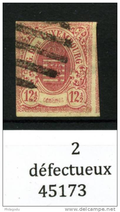 7  Non Dentelé 12 1/2c  Comme Bouche-case Cote 200 E  Grand Voisin à Droite - 1859-1880 Wappen & Heraldik