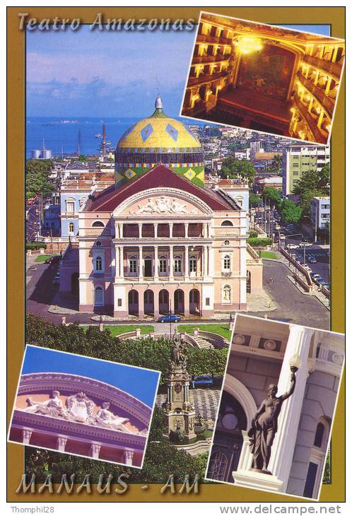BRASIL TURISTICO - MANAUS - AMAZONAS - Teatro Amazonas - TBE, Carte Multivues Neuve - - Manaus