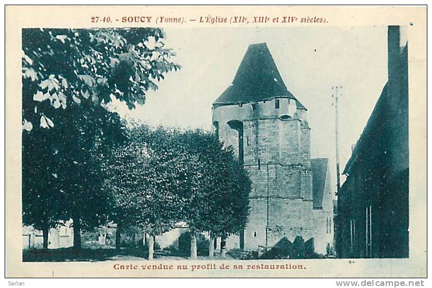 89 , SOUCY , L'église , * 121 80 - Soucy