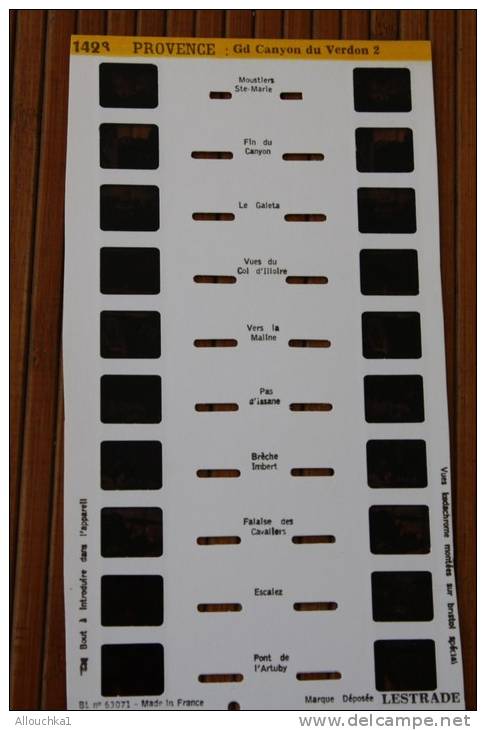 PROVENCE GRAND CANYON DU VERDON Stéréocarte (10 Vues)Carte Stéréoscopique Pour Visionneuse Stéréoscopique Type Lestrade - Visionneuses Stéréoscopiques