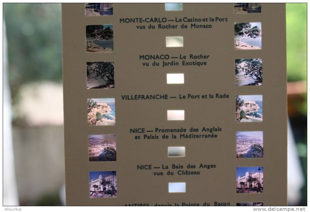 COTE D'AZUR LA RIVIERA SERIE RESUMEE Stéréocarte (12 Vues)Carte Stéréoscopique Pour Visionneuse Stéréoscopique Type ROMO - Stereoskope - Stereobetrachter