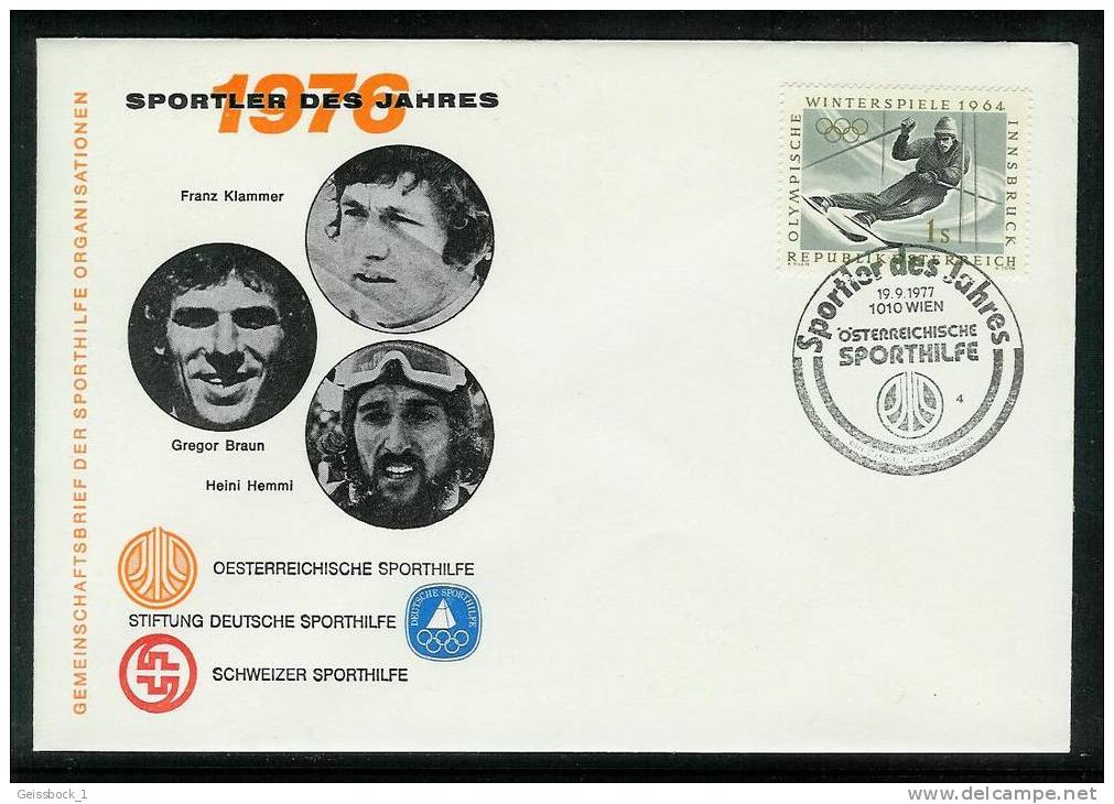 Österreich 1976: Sportler Des Jahres (A012) - Covers & Documents