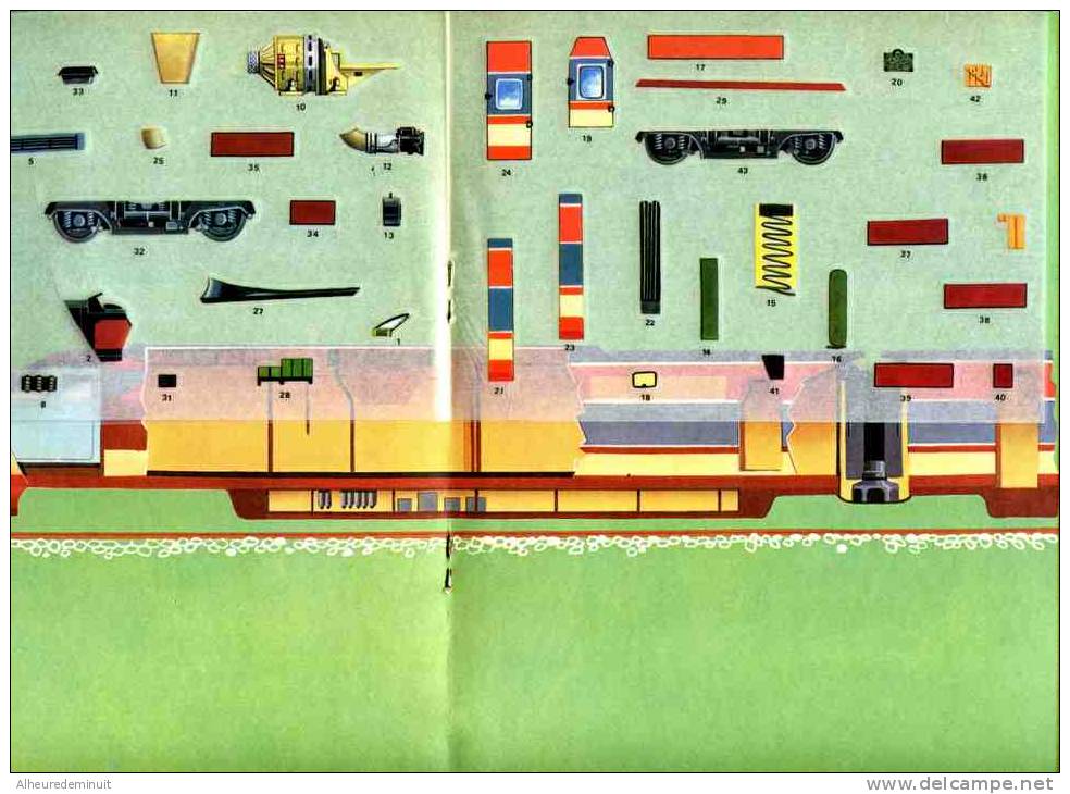 Le Turbo-train"S.N.C.F"SEGUIN"aèrodynamisme"Le E.T.G"Le R.T.G"Le T.G.V"turbomoteur"TOURET"décalcomanies"RAINAUD - Bahnwesen & Tramways