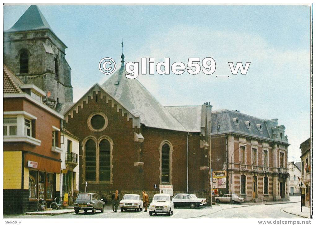 BARLIN - Rue Pasteur (Place De L'Eglise) - N° 1167 (Citroën Ami 8 Break, Simca 1301 &amp; Chambord, Renault 4L, Peugeot - Barlin