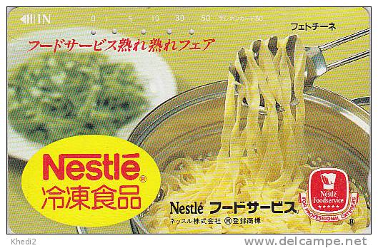 Télécarte Japon / 110-96176 - NESTLE / Food Service - Pâtes Noodles Japan Phonecard Telefonkarte - 121 - Alimentation