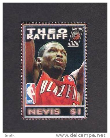 NEVIS Rugby Player Theo Ratliff NBA, MNH - Rugby