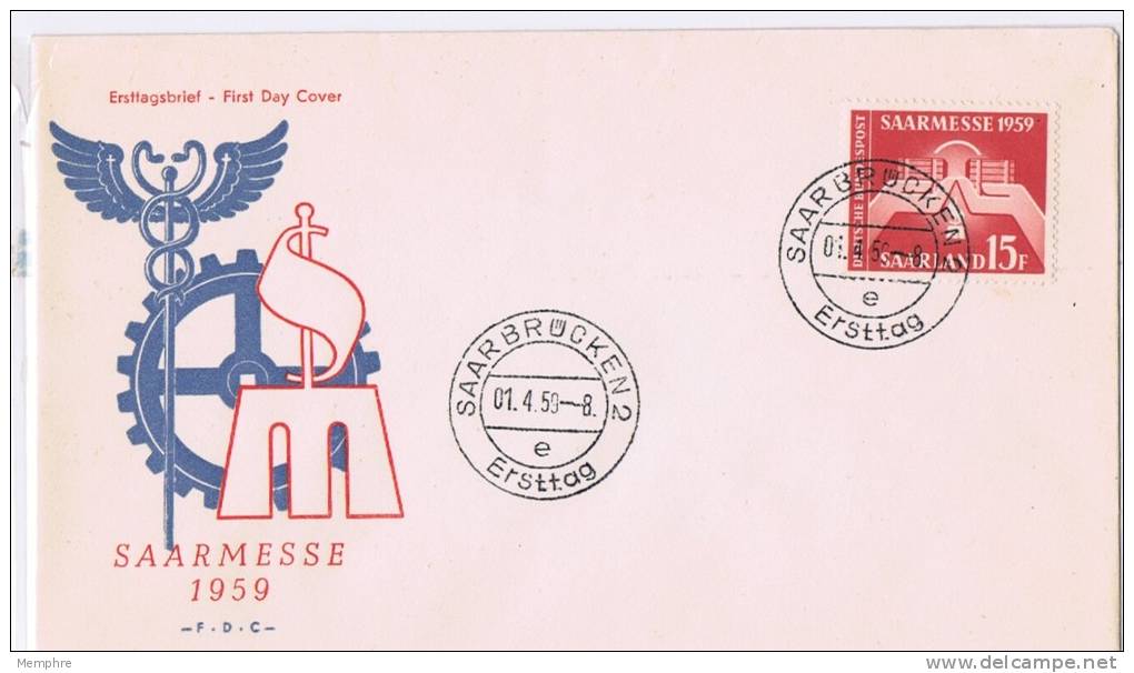 SAARLAND  1959  Saarmesse  FDC - FDC