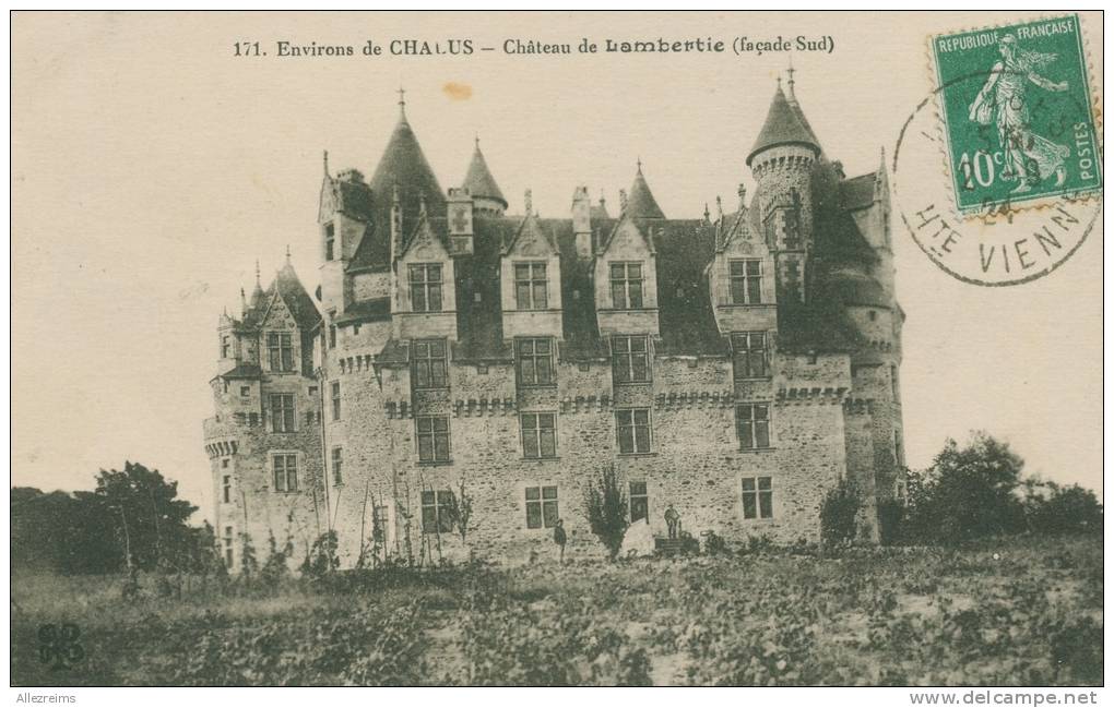 CPA 94 :     Chateau De LAMBERTIE  Env De Chalus    A VOIR !! - Chalus