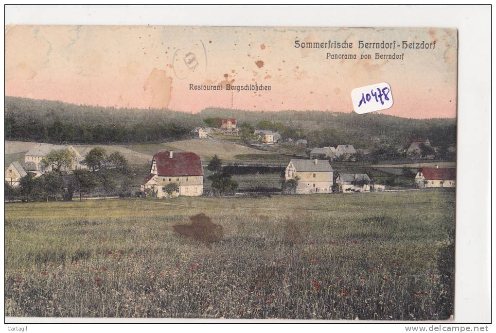 CPA  - 10478- Allemagne - Herrndorf Hetzdorf- Panorama-Envoi Gratuit - Hetzdorf