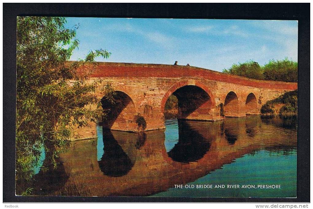 RB 765 - J. Salmon Postcard - The Old Bridge &amp; River Avon Pershore Worcestershire - Sonstige & Ohne Zuordnung