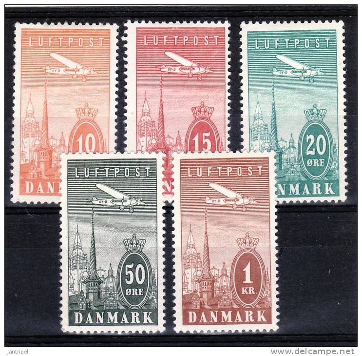 DENMARK  1934    AIR SET  MH - Nuovi
