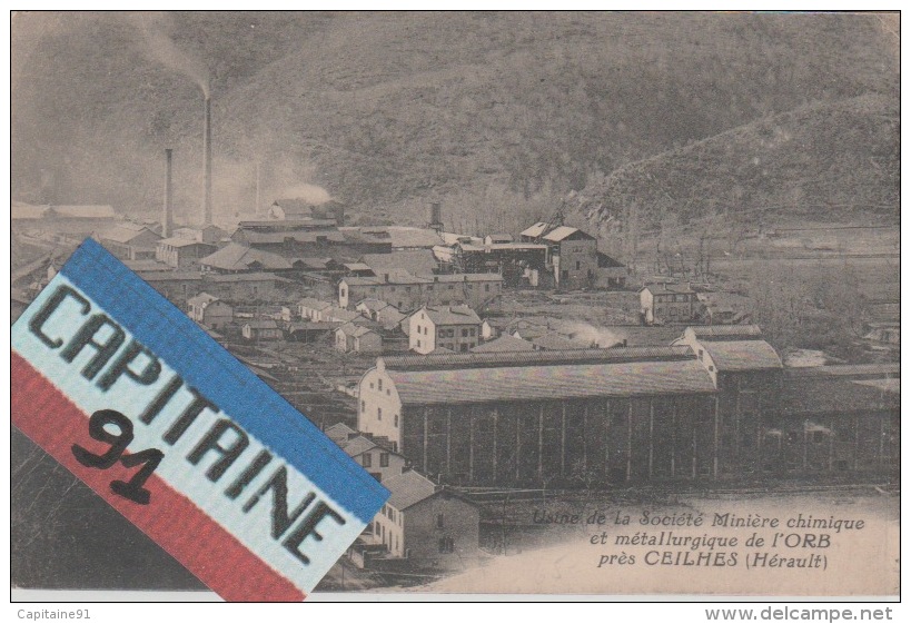 USINE DE LA SOCIETE MINIERE CHIMIQUE ET METALLURGIQUE DE L ORB PRES CEILHES HERAULT  X X - Autres & Non Classés