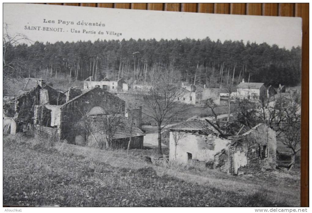 CPA De Saint-Benoît Département De Vienne En Région Poitou-Charentes LE PAYS DEVASTE PAR LA GUERRE 14/18 - Saint Benoit