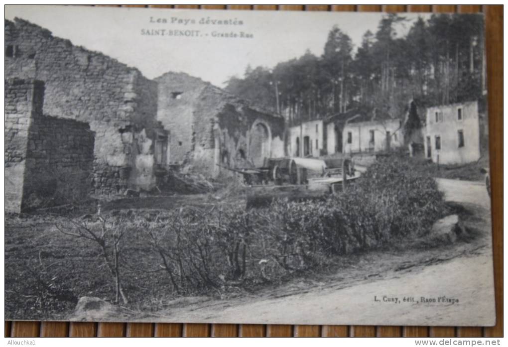 CPA De Saint-Benoît GRANDE RUE  Département De Vienne En Région Poitou-Charentes LE PAYS DEVASTE PAR LA GUERRE 14/18 - Saint Benoit