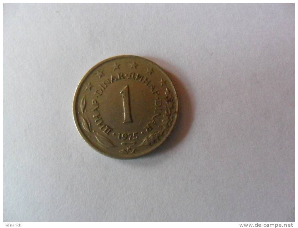 1 Dinar 1975 - Jugoslawien