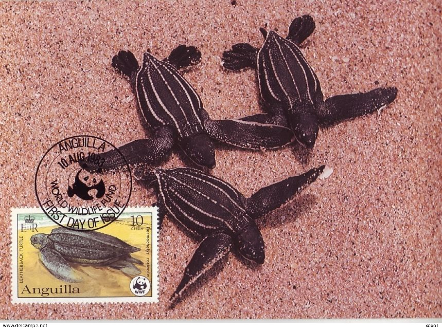 Anguilla 1983 MiNr. 541 - 544 Marine Life WWF Reptiles Turtles 4v MC  50,00 € - Schildpadden