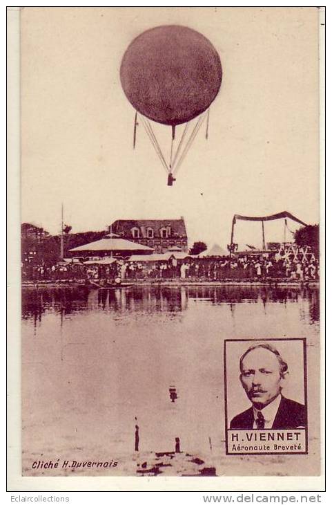 Aérostation...Montgolfière..H.Viennet   Aéronaute Brevet - Mongolfiere