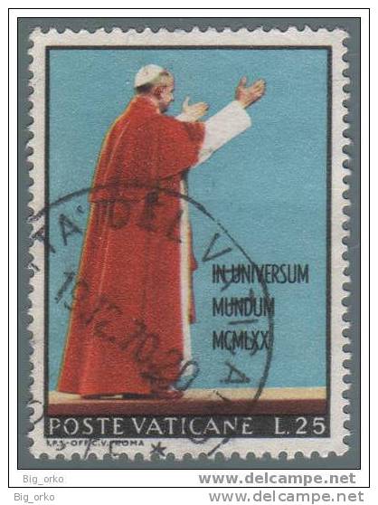 Vaticano - Paolo VI In Asia Ed Australia: £ 25 (Paolo VI) - 1970 - Used Stamps