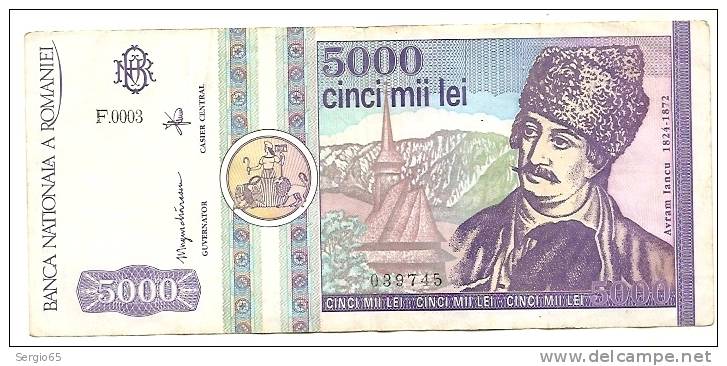 5000 Lei 1992 - Romania