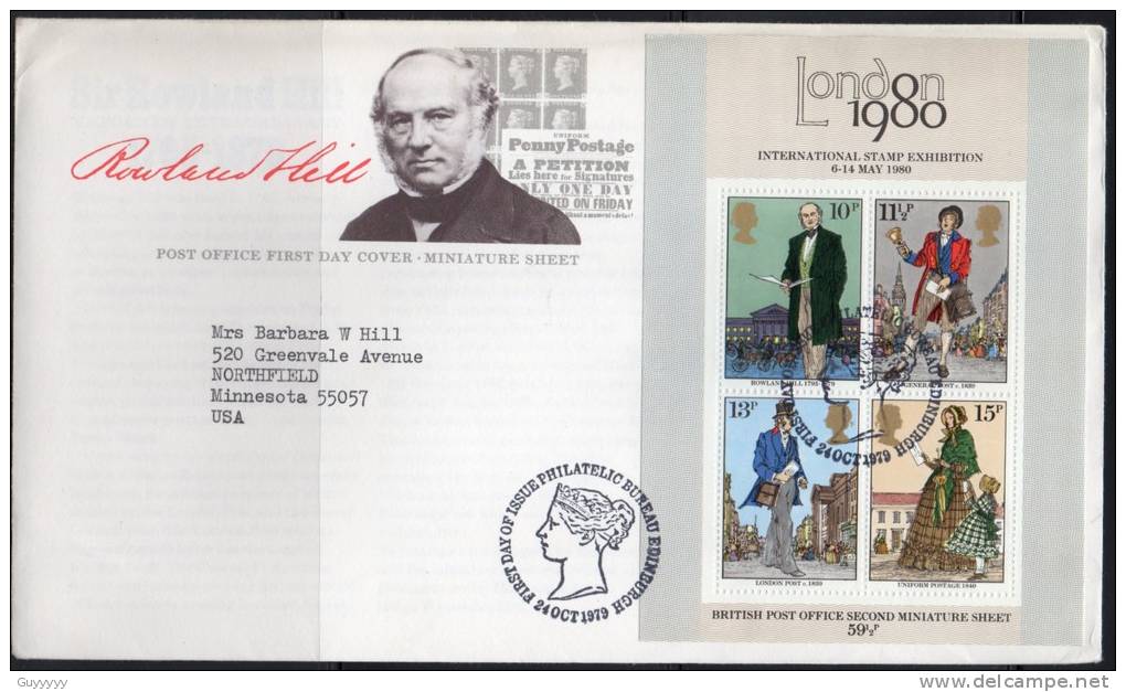 Grande-Bretagne - FDC - 1979 - Rowland Hill - 1971-1980 Decimal Issues