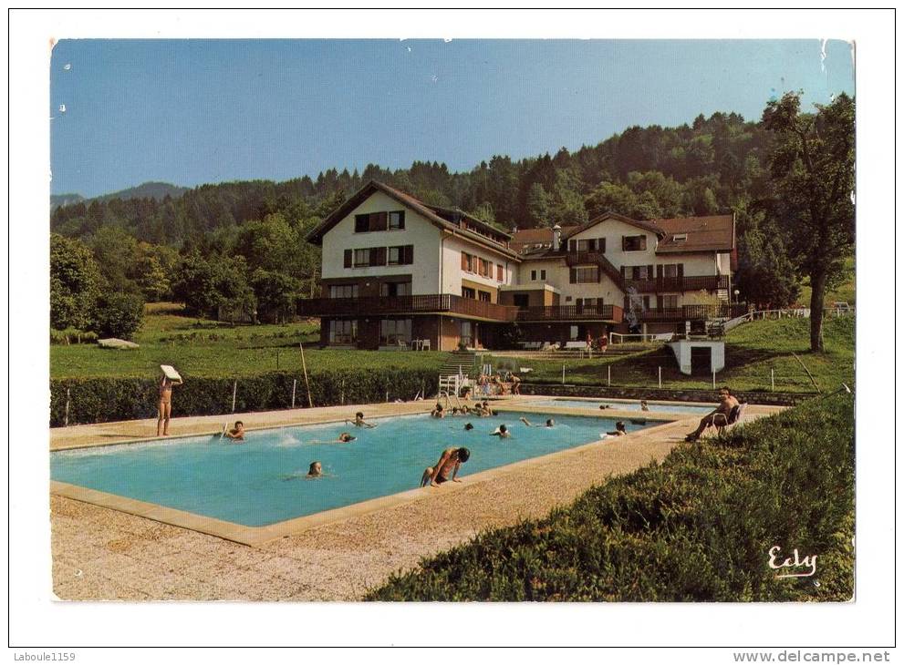 LUGRIN : "Le Lonvernay - Centre De Vacances C E SNIAS Les Mureaux" - Flamme Postale Evian Les Bains - Lugrin