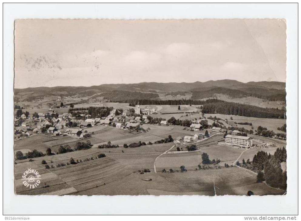 Höchenschwand / Hochschwarzwald - Schöning Luftbild - Gelaufen 1956 - Höchenschwand