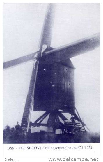 HUISE Bij Zingem (O.Vl.) - Molen/moulin - Blauwe Prentkaart Ons Molenheem Van De Verdwenen Maldegemmolen - Zingem