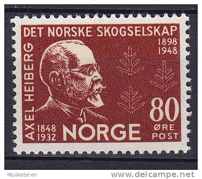 Norway 1948 Mi. 337    80 Ø Norwegische Gesellschaft Für Forstwirtschaft Axel Heiberg Gründer MNH** - Nuovi