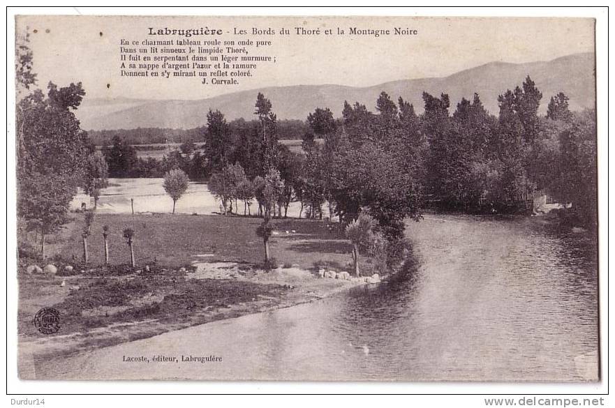 LABRUGUIERE  ( Tarn )  Les Bords Du Thoré Et La Montagne Noire - Labruguière
