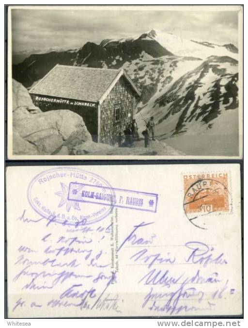 Ak Österreich  - Rojacherhütte M. Schareck - Gel. 1930 - Sonstige & Ohne Zuordnung