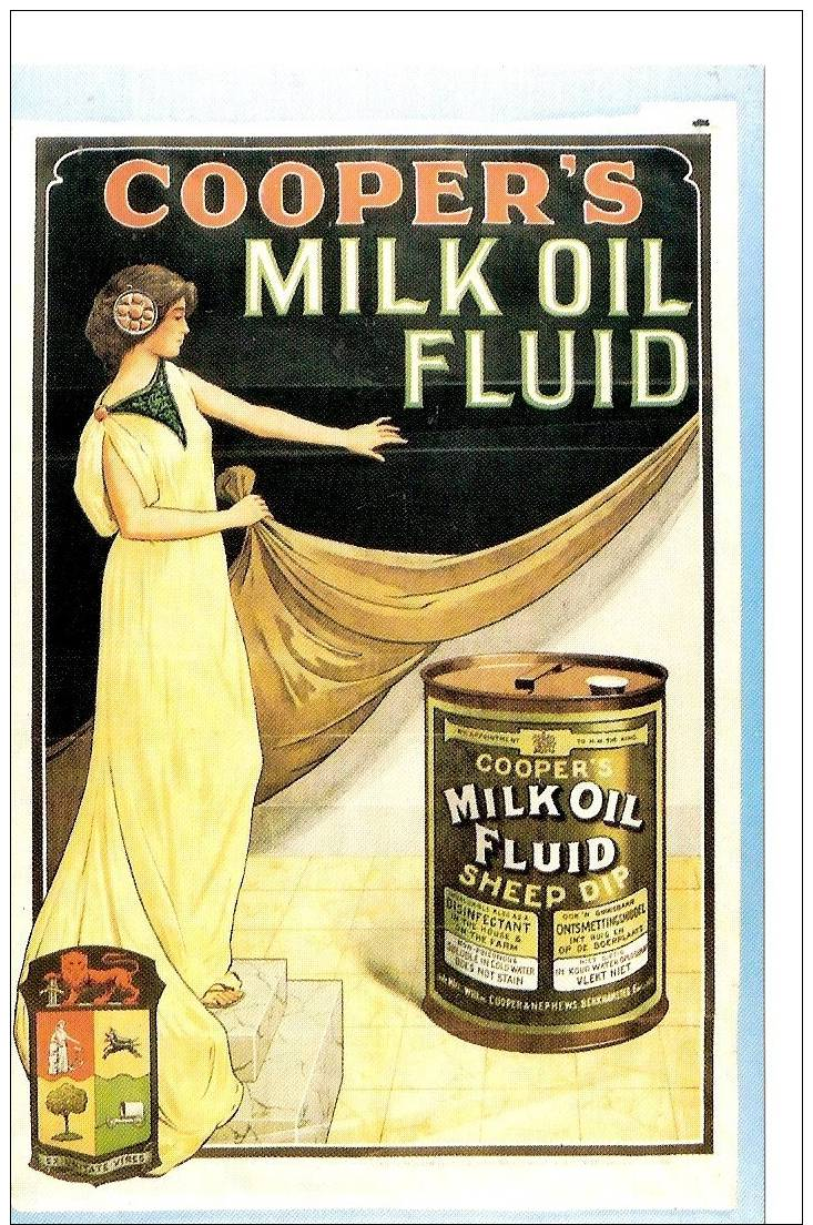 Nostalgia Series Postcard  Cooper´s Milk Oil Fluid - Advertising